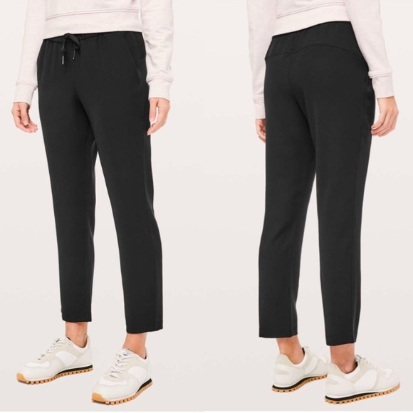 Lululemon On The Fly Pant *Woven 28" in black size 2 travel athletic pants - Picture 1 of 14